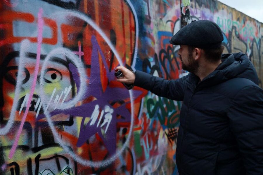 Urban Canvas: Exploring Shoreditch's Vibrant Street Art - Brick Lane, where food and art share the street