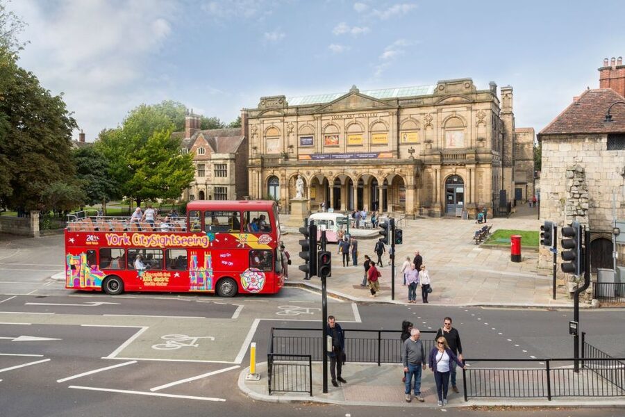 York: City Sightseeing Hop-On Hop-Off Bus Tour - Fishergate and Bishopthorpe Road show a different York